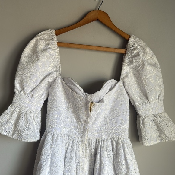 Agua By Agua Bendita Cedro Lace Bustier Mini Dress Small - Picture 8 of 15